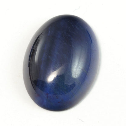 Blue Tiger's Eye (dyed) oval cabochon 15x20mm 504 - no hole