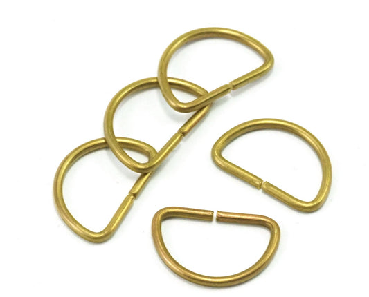 D Rings raw brass jump rings 12x17.5mm 2160-60