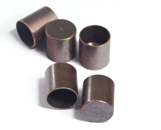 ribbon end, 12x11mm 10mm inner without hole Antique Copper plated brass cord tip ends, ends cap, ENC10 1447
