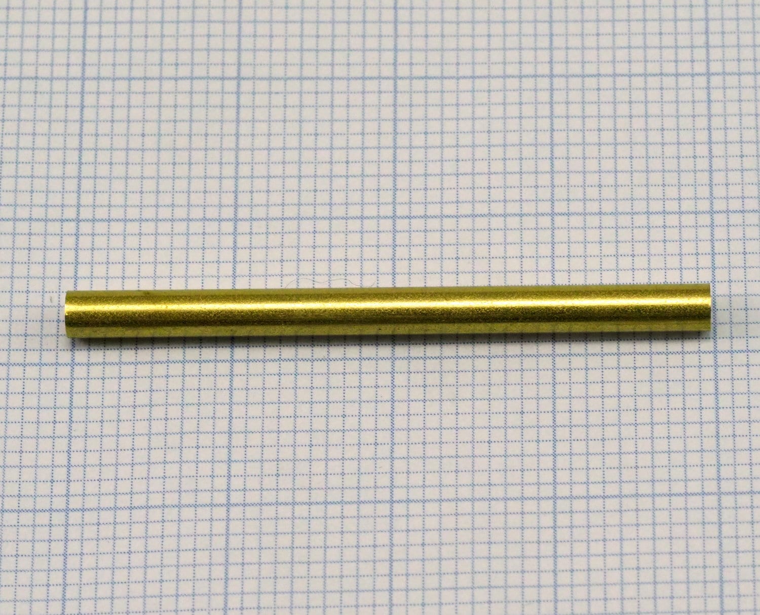 Himmeli Raw Brass round tube 3x40mm ( 2.5mm hole) 2161
