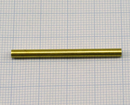 Himmeli Raw Brass round tube 3x40mm ( 2.5mm hole) 2161