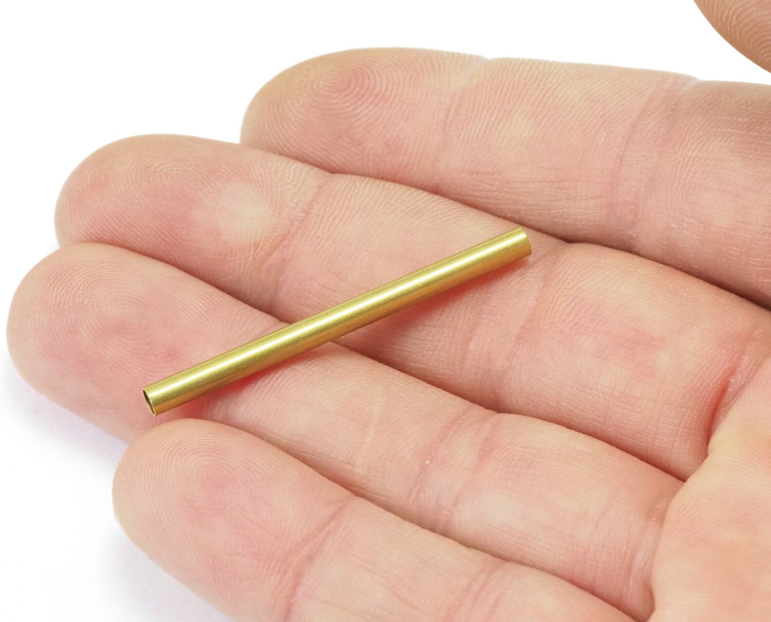 Himmeli Raw Brass round tube 3x40mm ( 2.5mm hole) 2161
