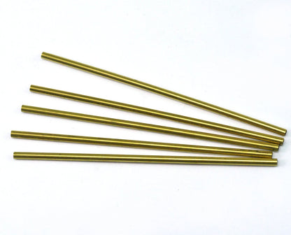 Himmeli Raw Brass round tube 3x100mm ( 2.5mm hole) 2162