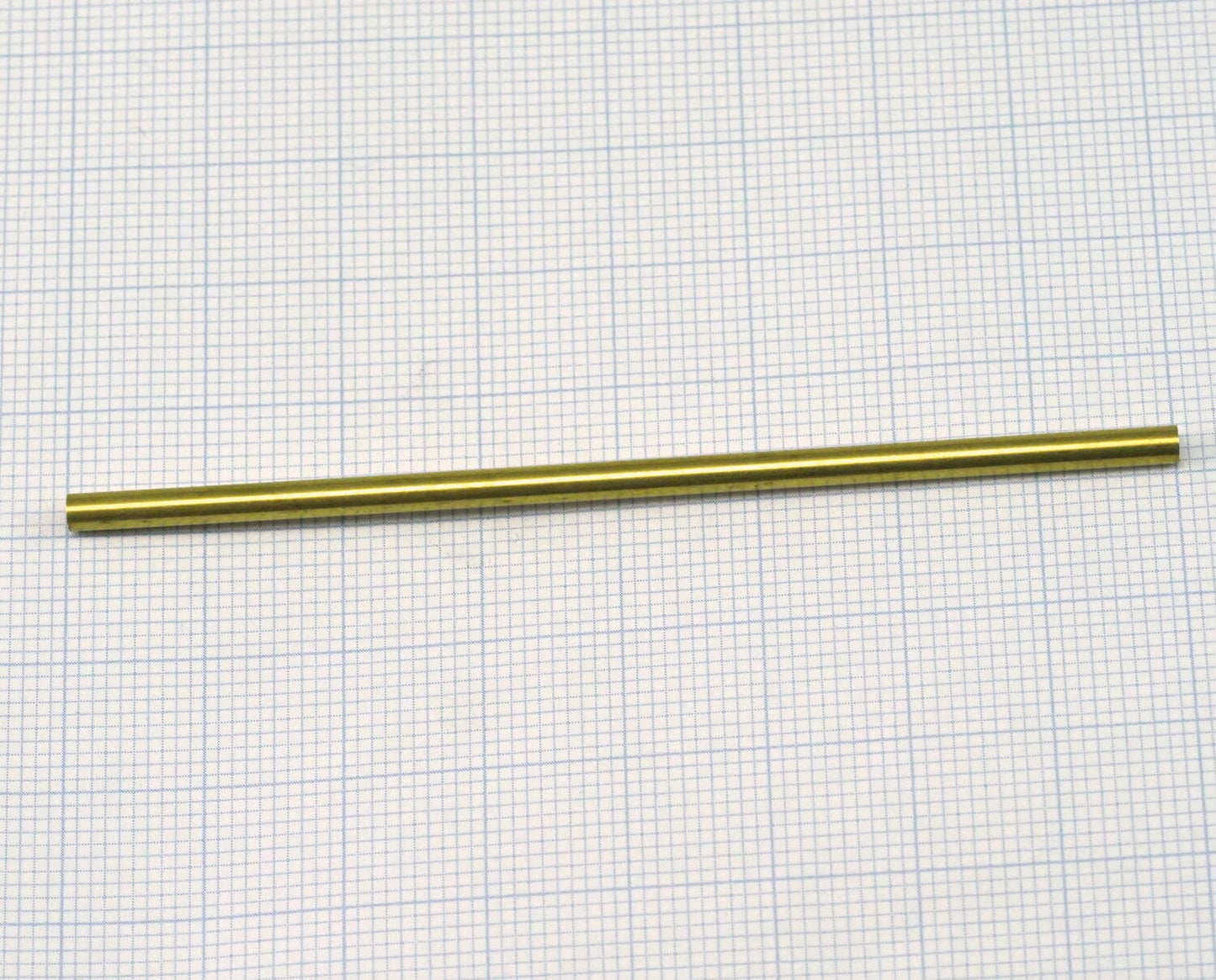 Himmeli Raw Brass round tube 3x80mm ( 2.5mm hole) 2162