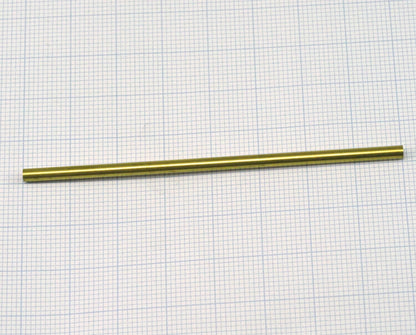 Himmeli Raw Brass round tube 3x80mm ( 2.5mm hole) 2162