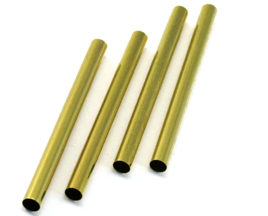 Raw Brass round tube 5x60mm ( 4.5mm hole) 2173