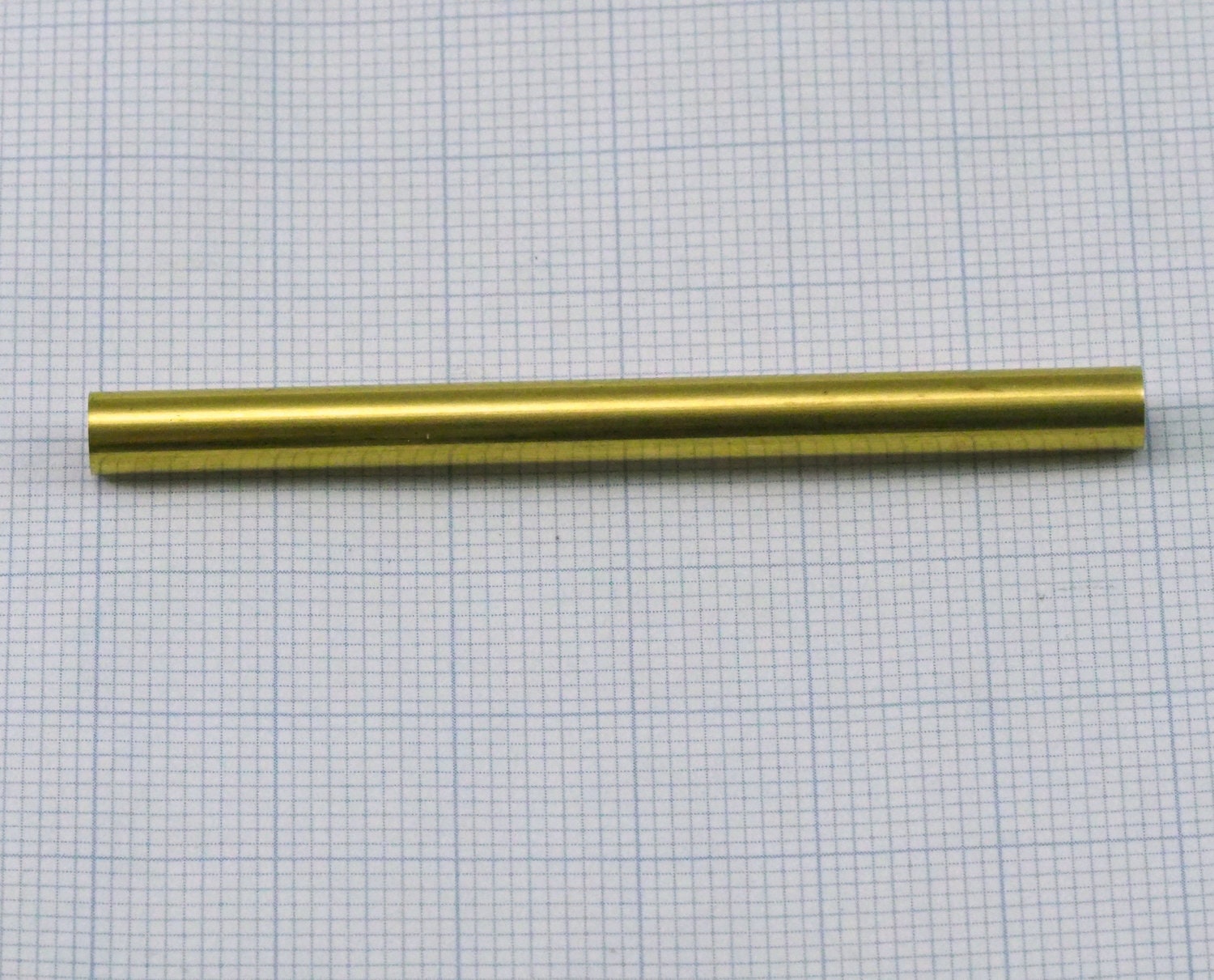 Raw Brass round tube 5x60mm ( 4.5mm hole) 2173