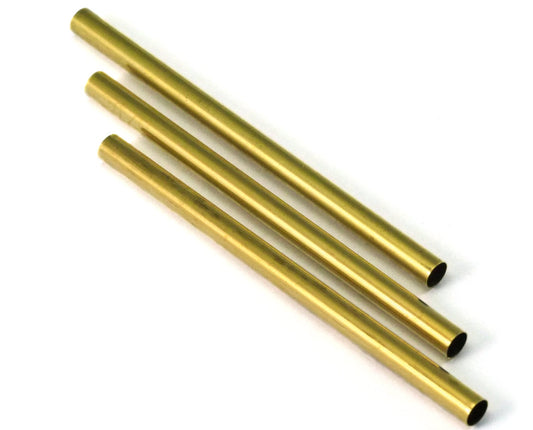 Raw Brass round tube 5x80mm ( 4.5mm hole) 2173