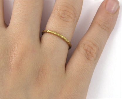 stacking ring, circle ring, Round ring knuckle ring, raw brass adjustable textured 21mm (hole 18mmUS 8 ) 2185 Wire: 1.5mm