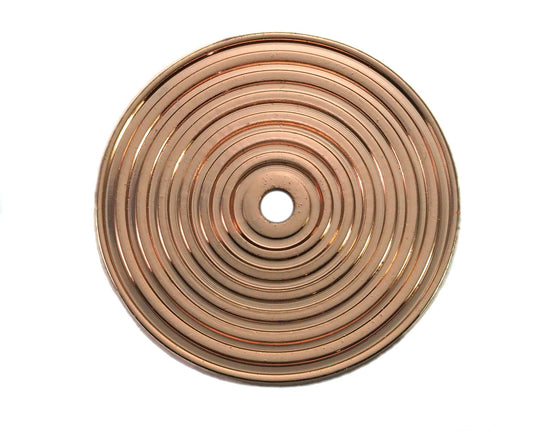 Circle round stripe carved dimension 40mm thickness 1.6mm (4mm middle hole) Rose gold plated brass pendant earring necklace 2108