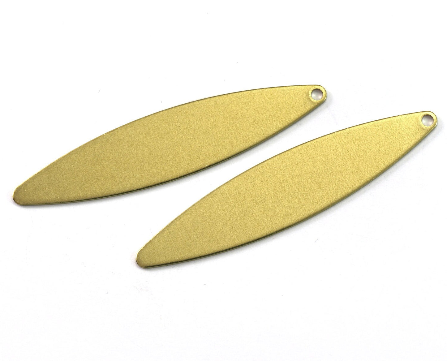 marquise raw brass 55x12mm 1 hole necklace ,charms, ,findings 2188-330