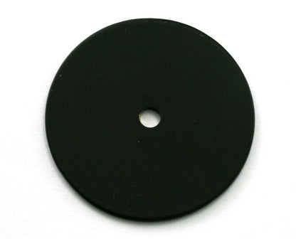 Circle round stripe carved 40mm (4mm middle hole) Black-white painted brass pendant earring necklace 2108