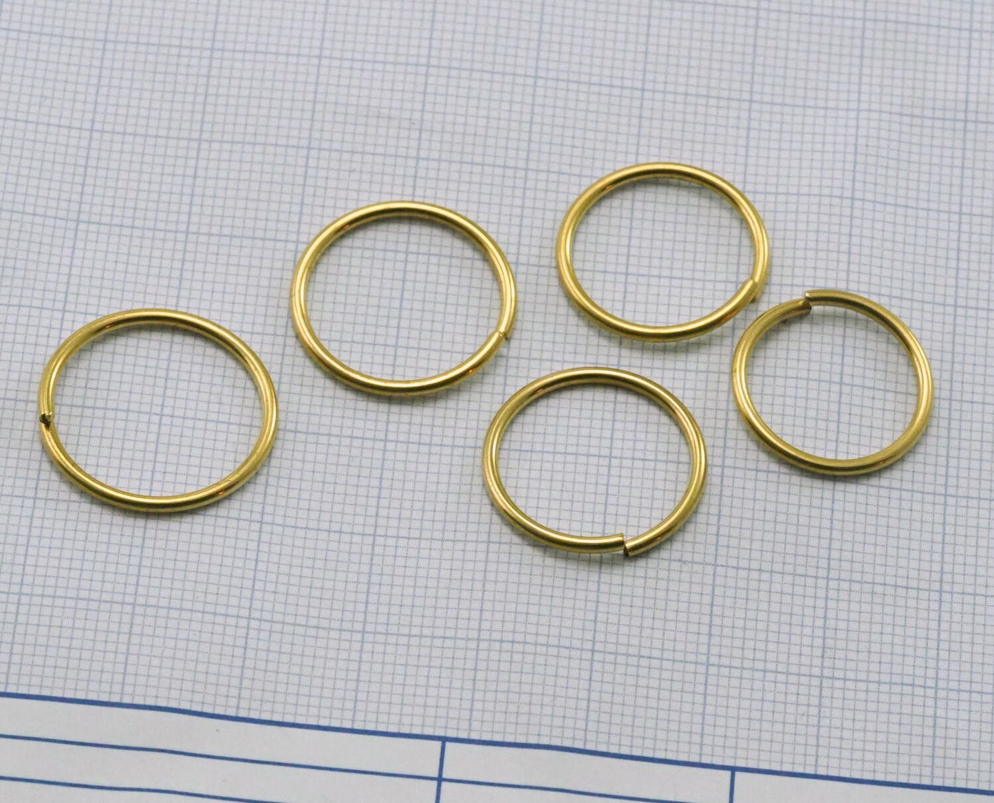 Open jump ring 21.5mm 15 gauge( 1,5mm)US8.5 raw brass jumpring JR21515-96 2112