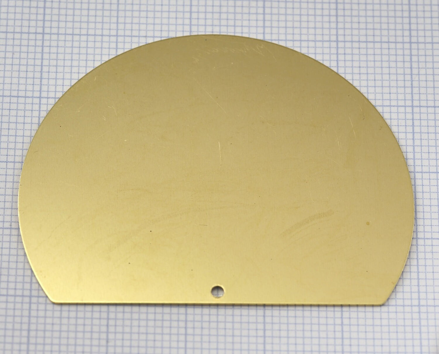 Raw brass Chord cut circle blanks 1 hole 41x52x0.5mm pendant SCS 2204-680
