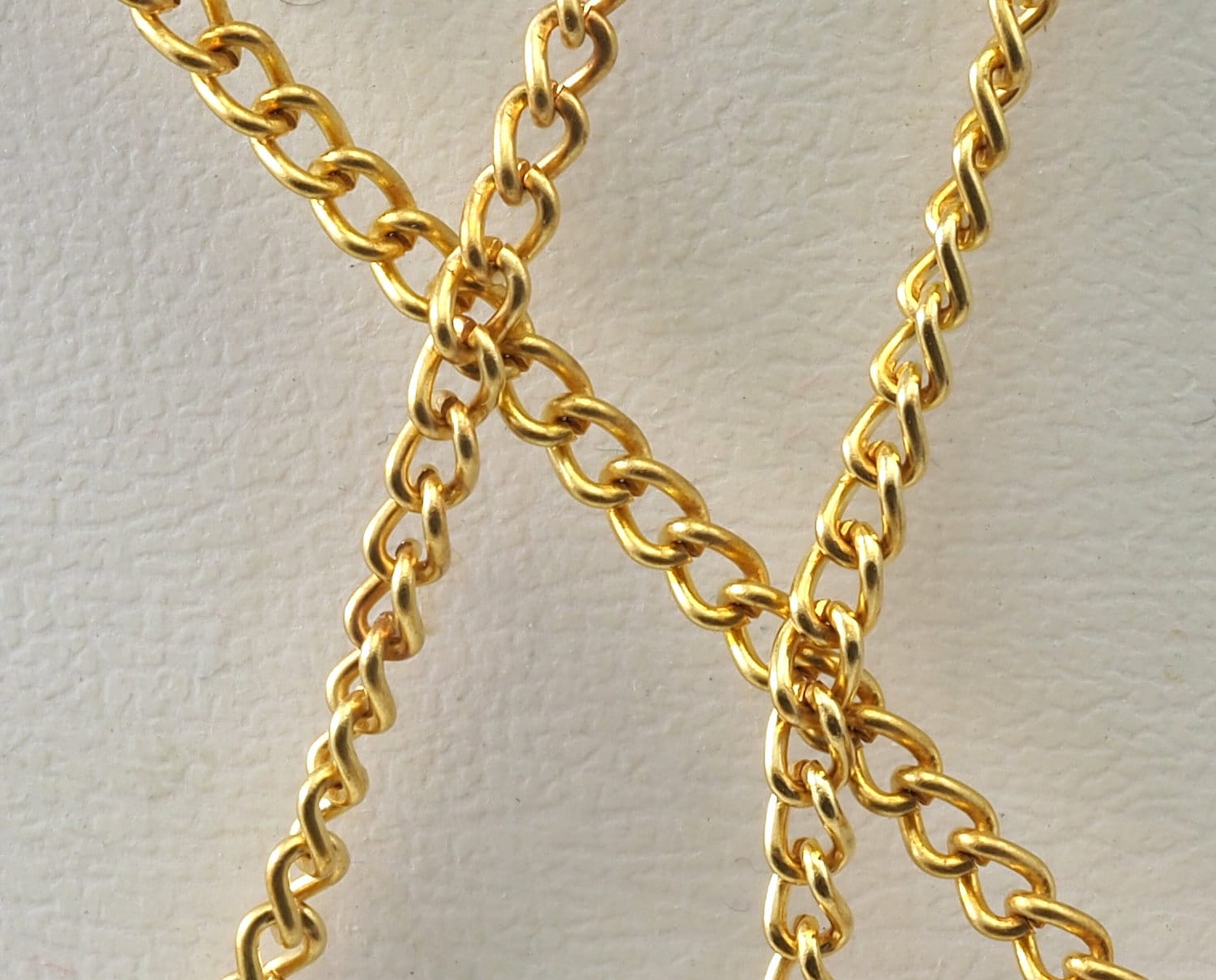 Raw Brass Curb Chain 1.8mm wire 0.5mm Z0178