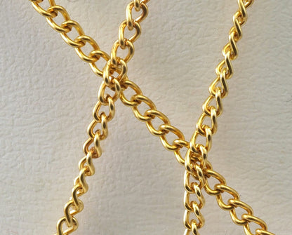 Raw Brass Curb Chain 1.8mm wire 0.5mm Z0178