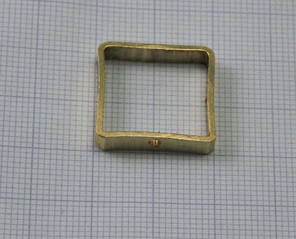 Raw Brass Square Frame 20x20x4mm Square Bead Frames Geometric Findings Jewelry Supplies 2120