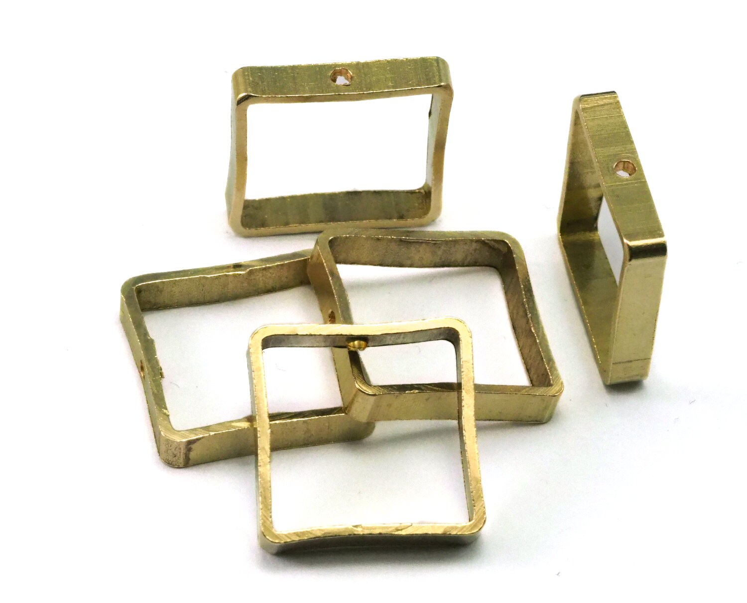 Raw Brass Square Frame 20x20x4mm Square Bead Frames Geometric Findings Jewelry Supplies 2120