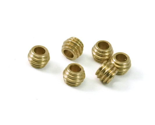 raw brass spacer bead 5x7mm (hole 3.5mm) , earring necklace findings bab3 2129