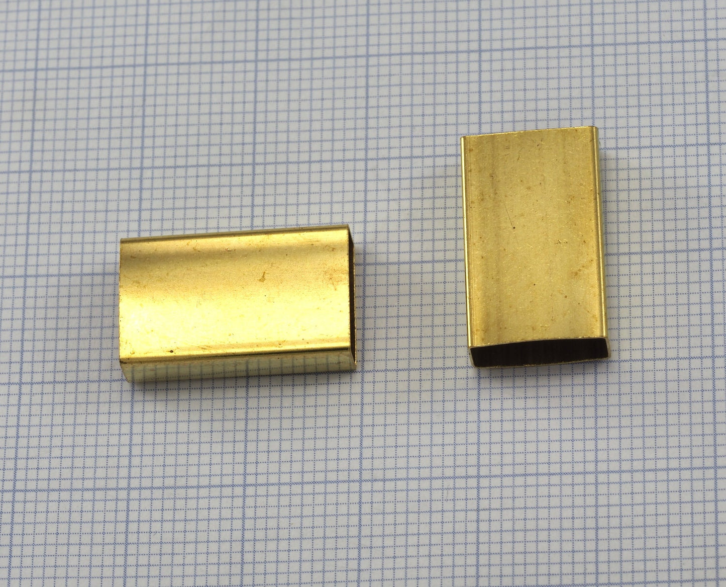 rectangular tube raw brass 20x5x12mm (hole 4.6x11.6mm) bab 2245