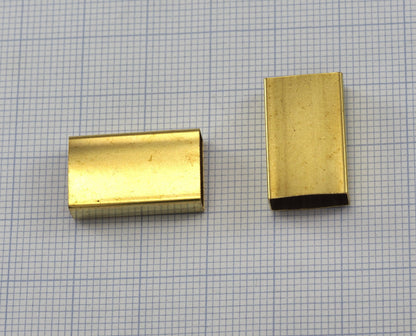 rectangular tube raw brass 20x5x12mm (hole 4.6x11.6mm) bab 2245