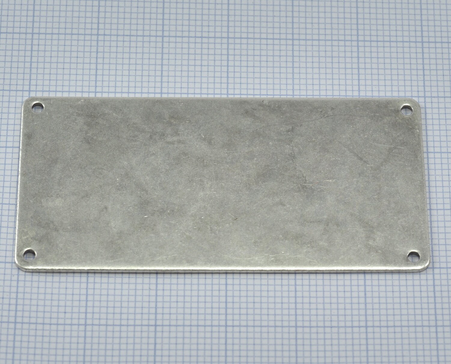 Blanks, Antique silver plated brass Sheet, 30x60mm ( stamping ) Thickness 20 gauge 0.8mm with 4 holes 1878