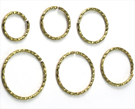 stacking ring, circle ring, Round ring knuckle ring, raw brass adjustable textured 23mm (hole 20mmUS 10 1/4 ) 2186 Wire: 1.5mm