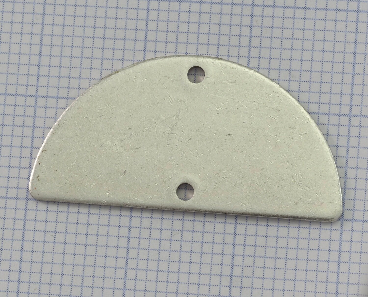 semi circle blanks half moon shape 2 hole 30x15x0.8mm Antique silver plated brass pendant (1.63mm 14 gauge hole) SCS 2000-235