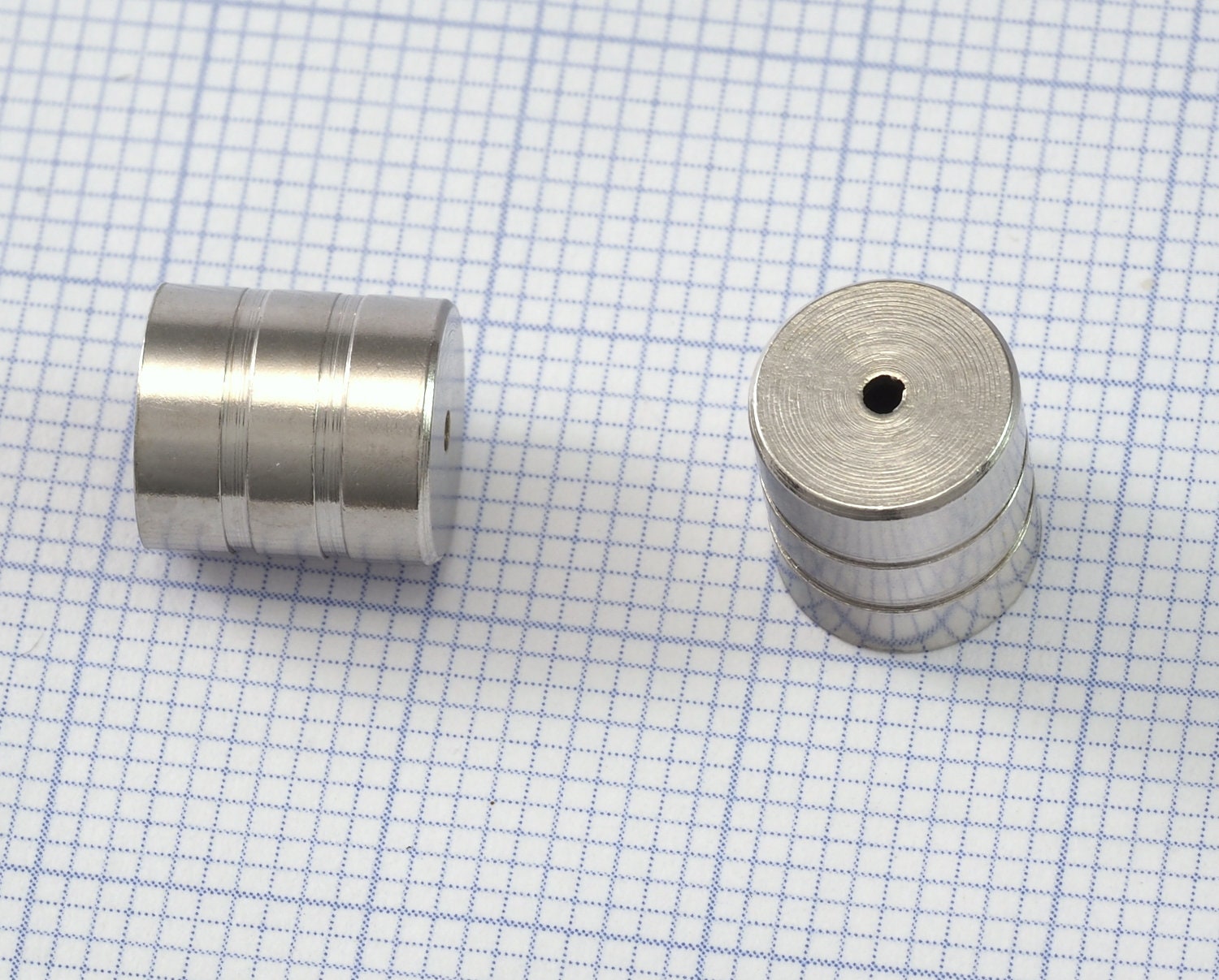 ends cap, brass 8x10mm 7mm inner silver tone brass cord tip ends, ribbon end, ENC7 694