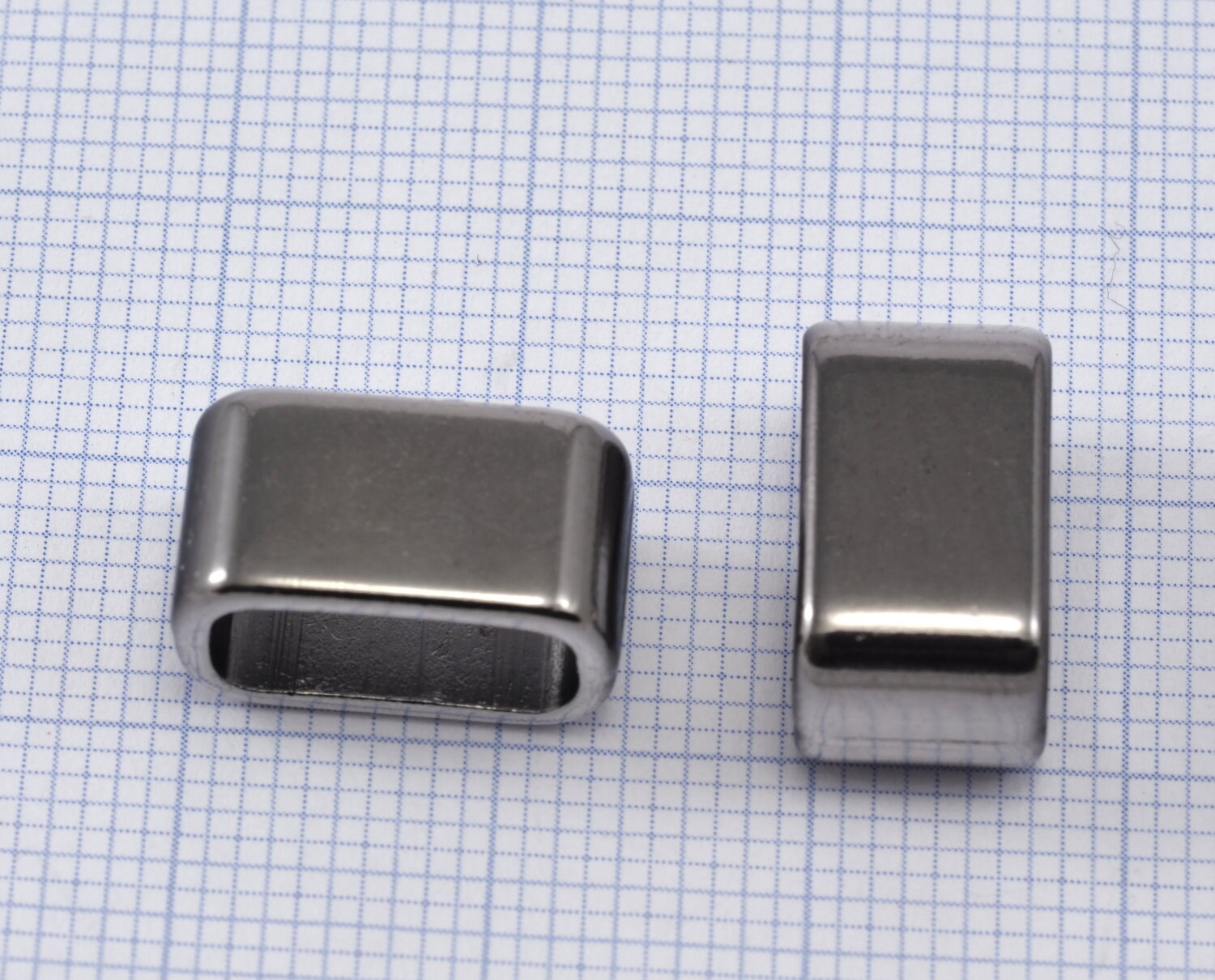 leather, ribbon ,cord ,slider , 14x8mm Gunmetal tone alloy spacer hole 11.5x5.5mm bab 1283