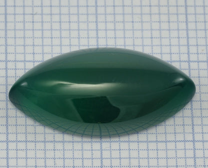 Natural Dyed GreenAgate marquise shape cabochon 10x20mm 104 - no hole