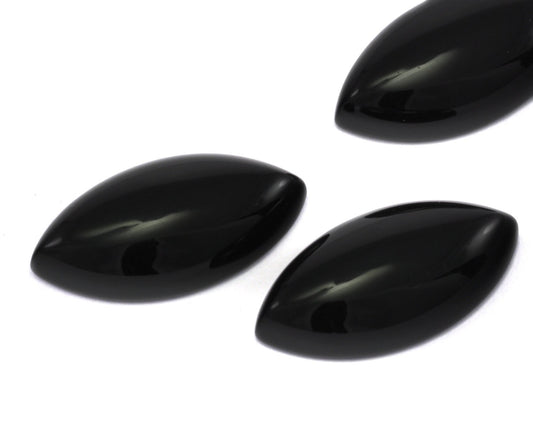 Natural Onyx marquise shape cabochon 10x20mm 104 - no hole