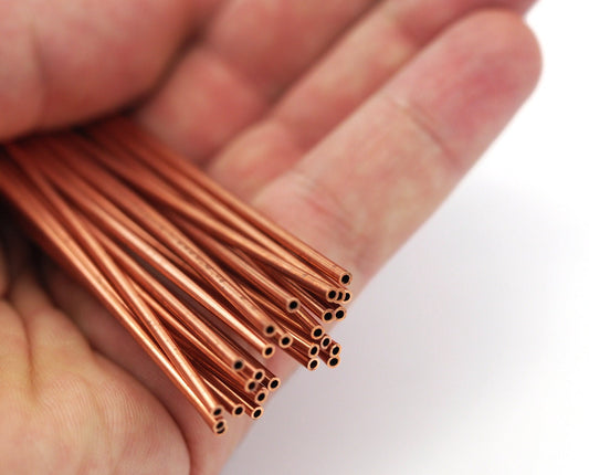Himmeli Copper Tubes Beads 2x50mm Raw copper tubes cek6-81