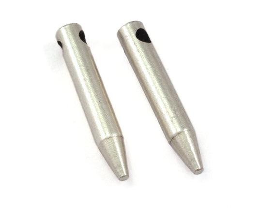 4x25mm 1.16"x1" Antique silver plated brass long spike finding spacer (2.5mm 0.1" 10 gauge hole ) pendulum 1137