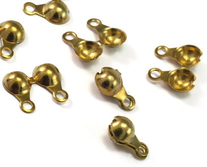 raw brass end caps 5mm, for ball chain end caps CS5R-31 1829