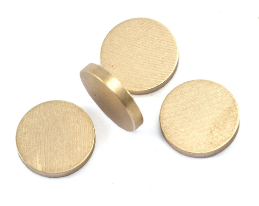 Round stamping blanks 10mm (1.6mm thickness) raw brass finding cylinder charms 2280-110