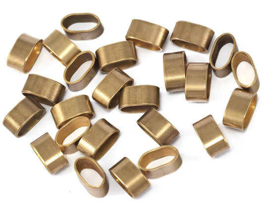 Spacer leather, ribbon ,cord ,slider , hole 7.6x3.7mm 4.7x8.7x4.5mm Raw brass tube beads, babs 1706