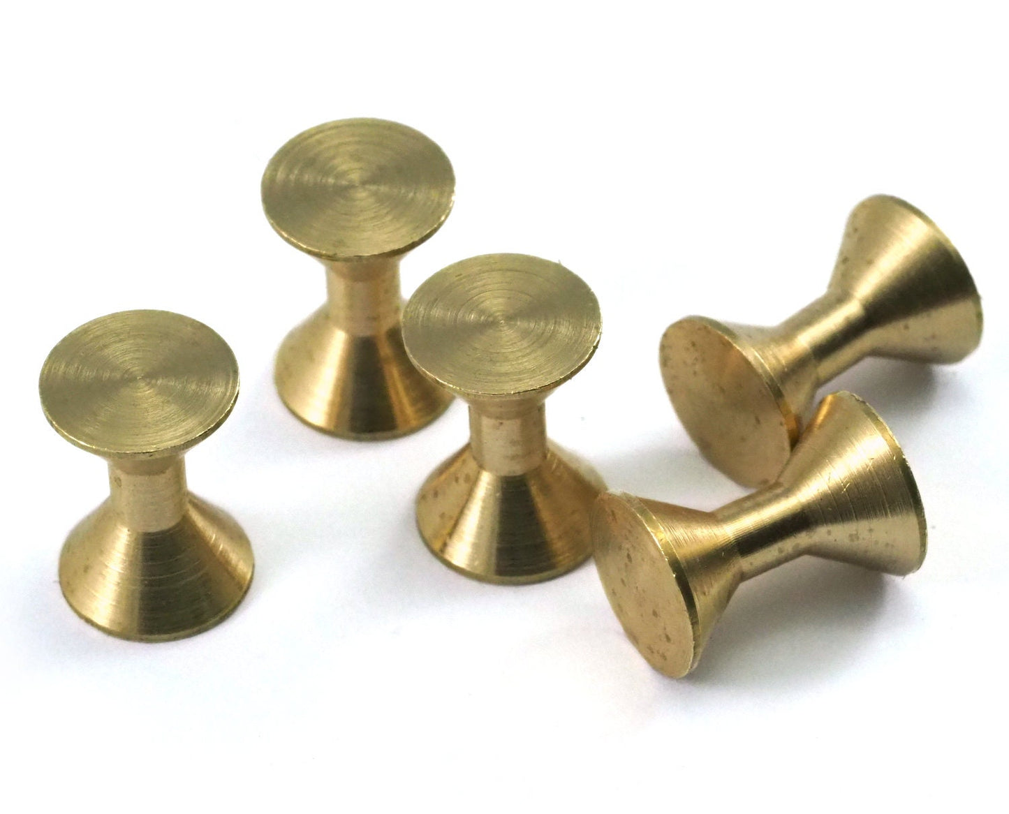 cufflink Studs, Shirt Collar Tuxedo Stud, 14x10mm raw brass 2227