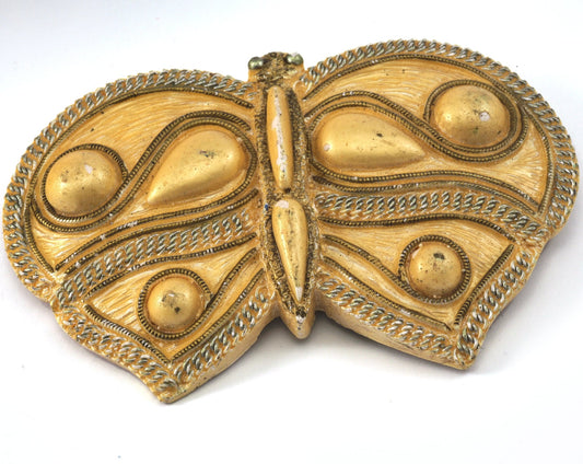 Butterfly Belt Buckle, Vintage Resin Wall decor 125x80mm limited stock Made in Germany bjk051