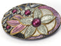 Flower Belt Buckle, Vintage Resin Wall decor 106x71mm limited stock Made in Germany bjk053