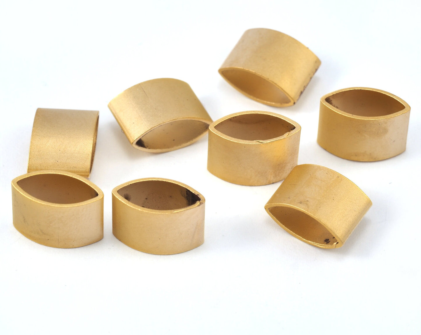 Marquise shape tube Gold plated Copper 6x12x8.5mm (5x10mm hole) finding charm pendant 2295