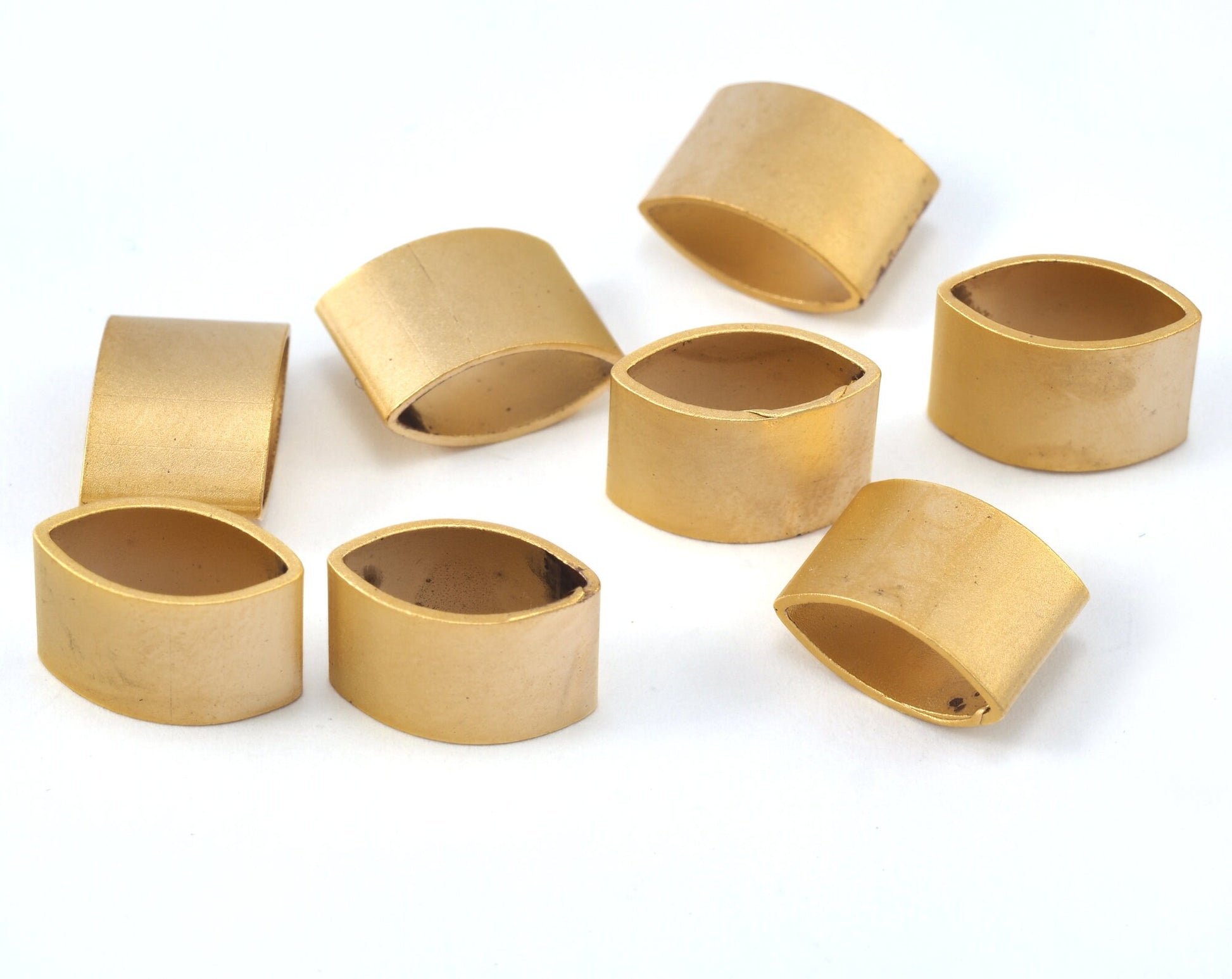Marquise shape tube Gold plated Copper 6x12x8.5mm (5x10mm hole) finding charm pendant 2295