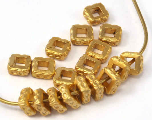 gold plated alloy spacer findings spacer bead 5 mm (hole 2,5mm) bab2.5 300 tmlp