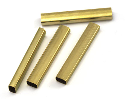 rectangular tube raw brass 30x3x5mm (hole 2.7x4.7mm) bab4 2243