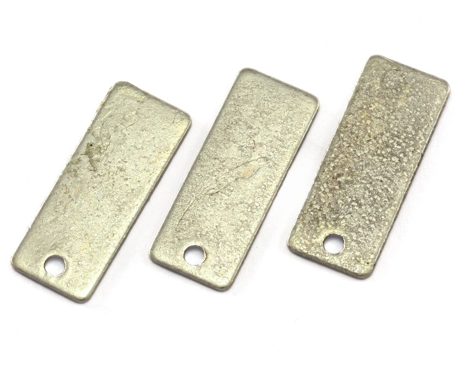 Rectangle shape stamping blank 8x20mm 0.8mm thickness Antique silver plated brass 1 hole charms findings 1210