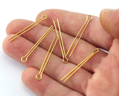 Brass split pin 35mm (thickness 0.9mm ) raw brass 2252