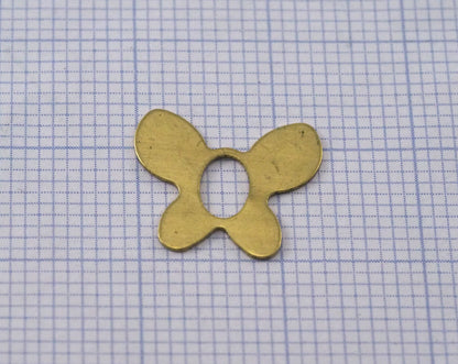 Butterfly tag 12.5x13.5mm thickness 0.3mm Raw brass charms findings pendants earring 2329-25