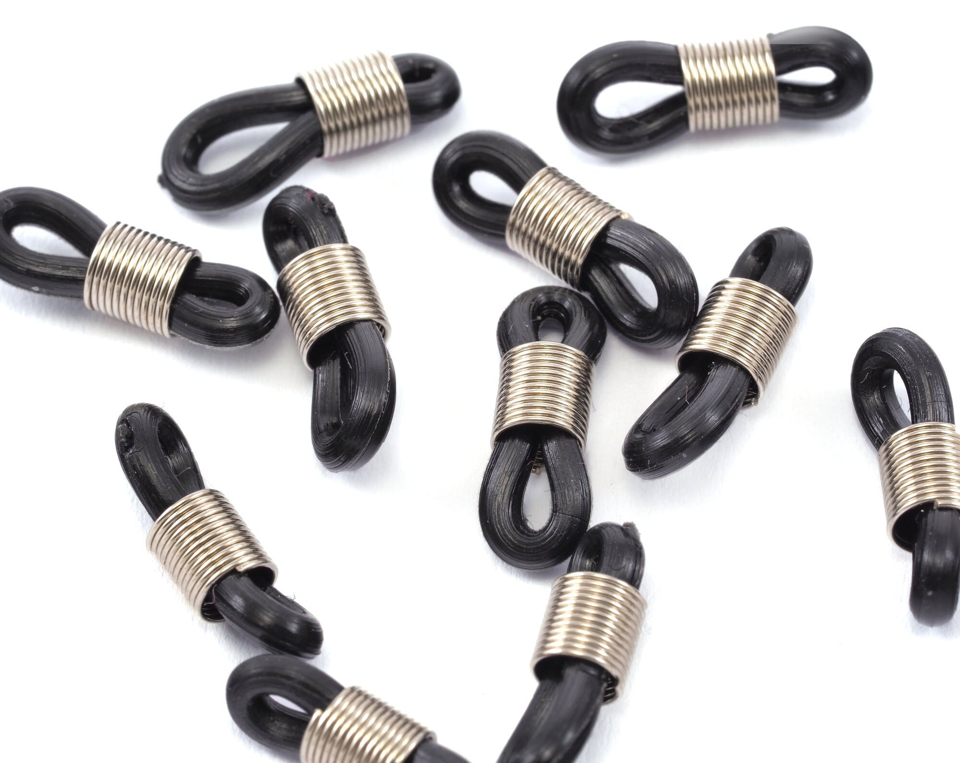 Rubber Glasses Chain Holders - Replacement Loops for Glasses Chains - Four Spare Glasses Chain Ends - Rubber Spectacle Holder Ends 2499