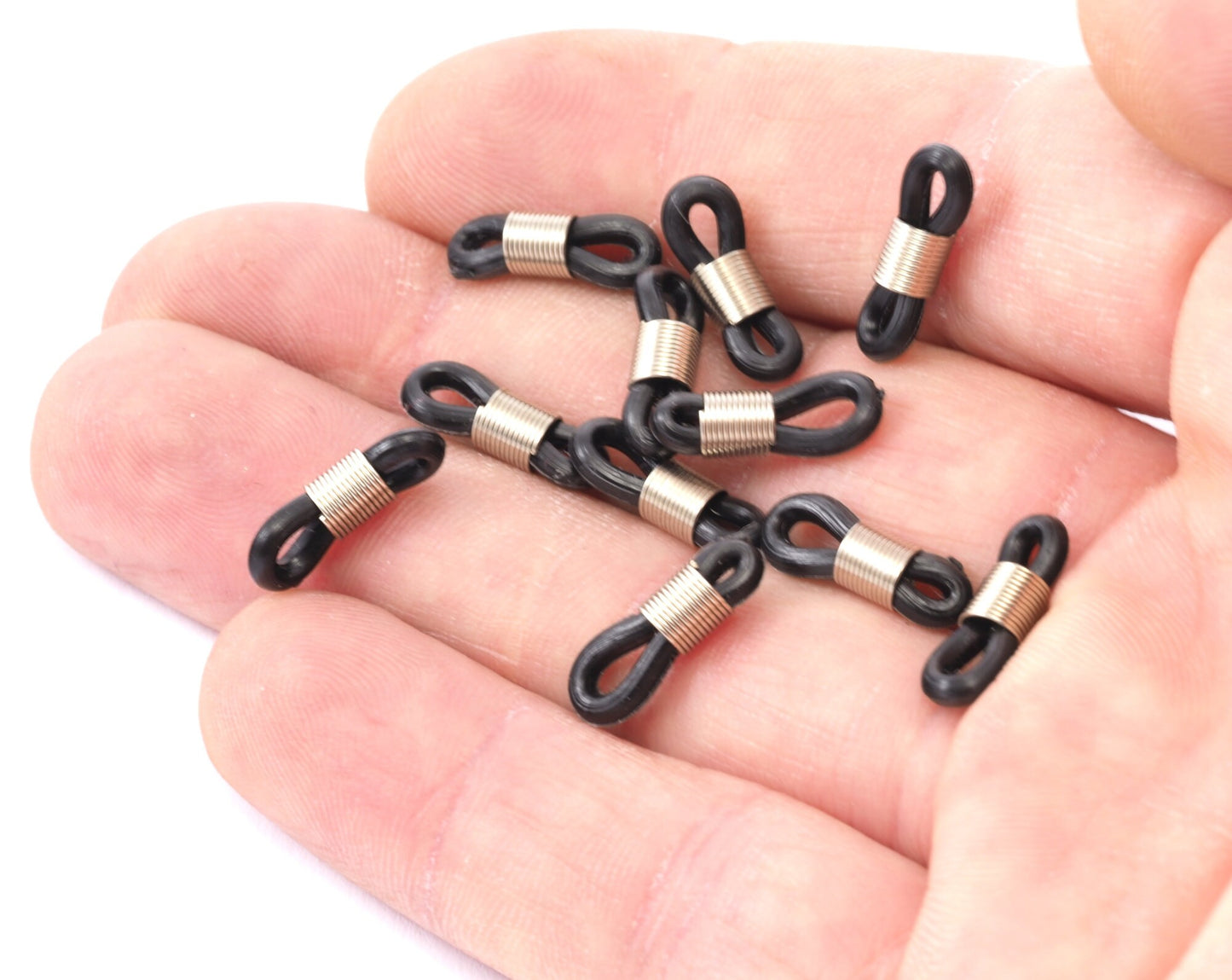 Rubber Glasses Chain Holders - Replacement Loops for Glasses Chains - Four Spare Glasses Chain Ends - Rubber Spectacle Holder Ends 2499