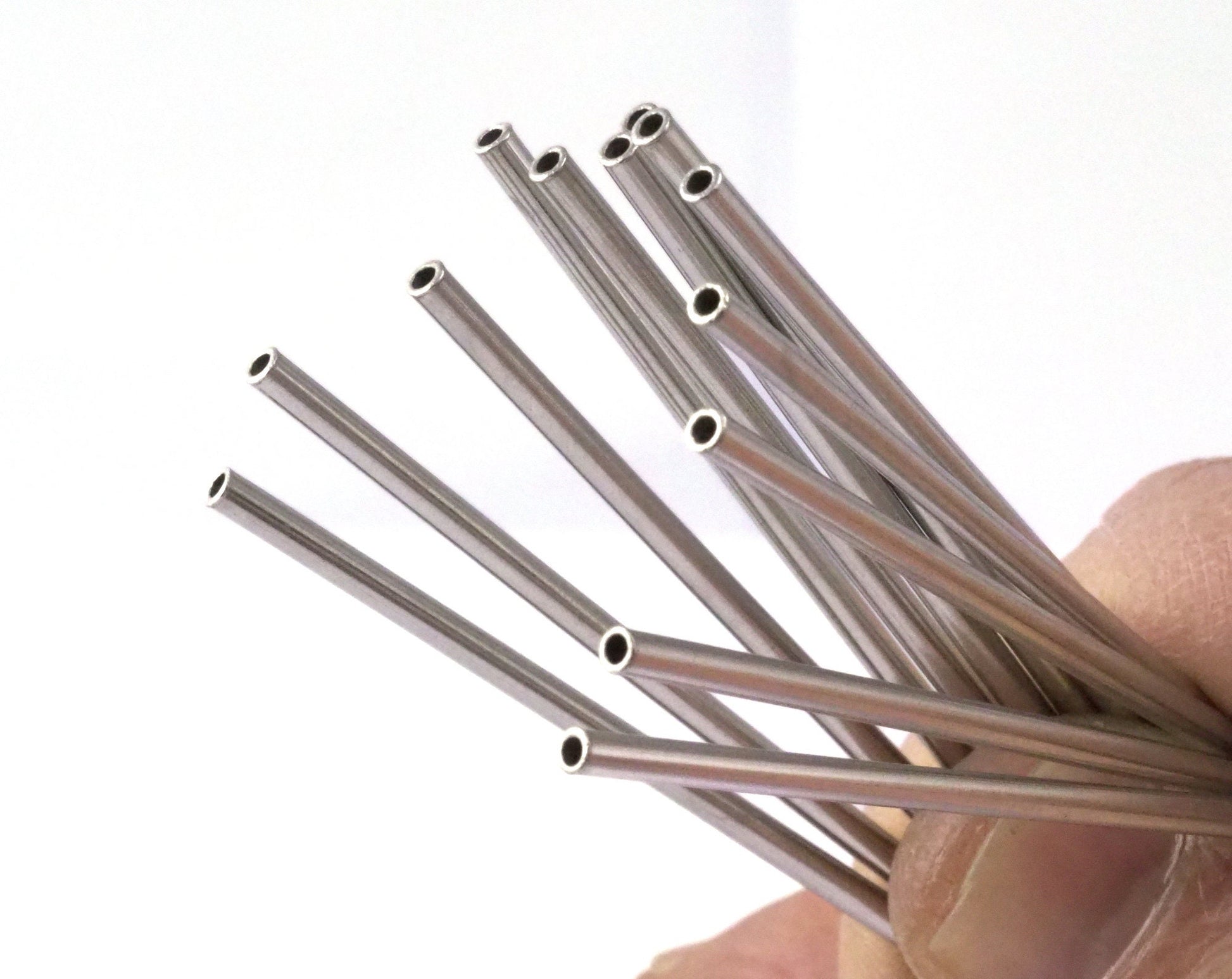 Himmeli Silver Tone (Nickel Free) Copper Tubes Beads 2.5x90mm Cek002-200